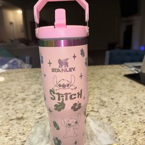 Stanley Pink With Chrome Accents Tumbler
